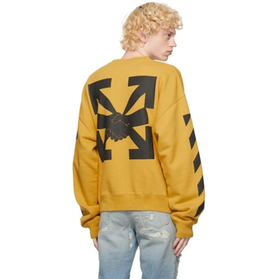 Shop Off-white Yellow Agreement Sweatshirt In 1610 Yelblk