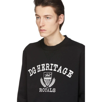 Shop Dolce & Gabbana Black 'heritage' Sweatshirt