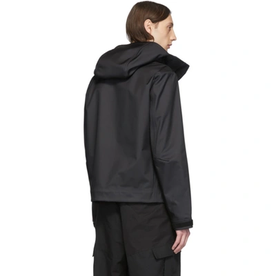 Shop Bottega Veneta Black Technical Membrane Jacket In 1000 Nero