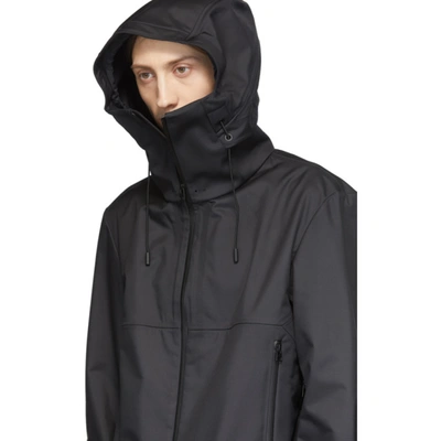 Shop Bottega Veneta Black Technical Membrane Jacket In 1000 Nero