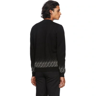 Shop Fendi Black Degrade 'forever ' Sweater In F0qa1 Black
