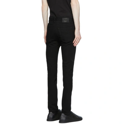 Shop Fendi Black Embroidered Pocket Jeans In F0qa1 Black