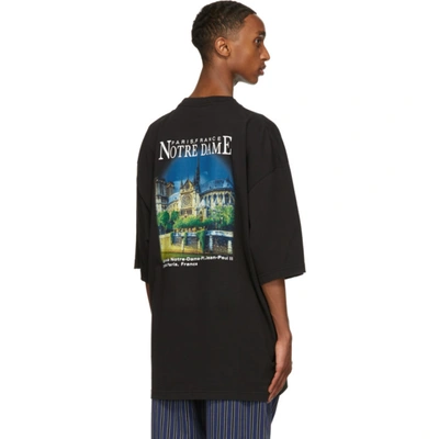 Balenciaga Oversized Printed Cotton-jersey T-shirt In Black | ModeSens