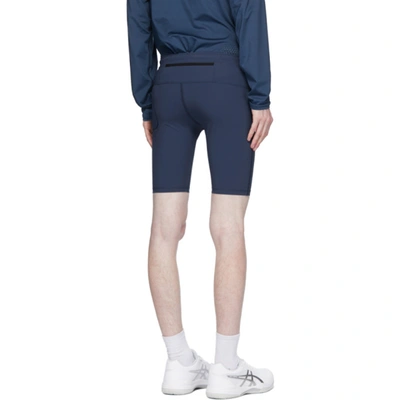Shop District Vision Navy Tomtom Half-tights Shorts In Grey