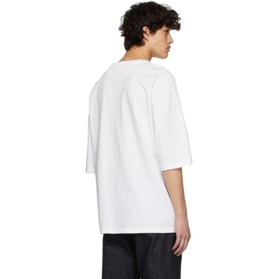 Shop Bottega Veneta White Oversized T-shirt In 9122 Opticw