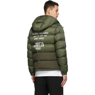 Shop Moncler Genius 2 Moncler 1952 Green Undefeated Edition Down Arensky Jacket In 833 Armygre