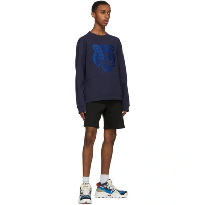 Shop Kenzo Navy Classic Tiger Sweatshirt In 76 - Navy B