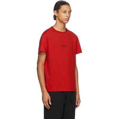 Shop Maison Margiela Red Makò Cotton T-shirt In 314 Red