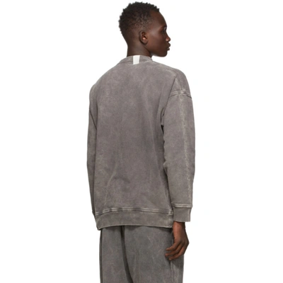 Shop N.hoolywood Grey Faded Sweatshirt In Charcoal