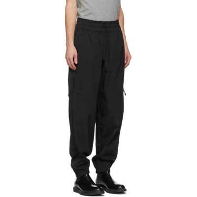 Shop Paul Smith Black Twill Jogger Trousers In 79 Black