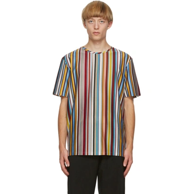 Shop Paul Smith Multicolor Signature Stripe T-shirt In 92 Multi
