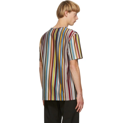 Shop Paul Smith Multicolor Signature Stripe T-shirt In 92 Multi