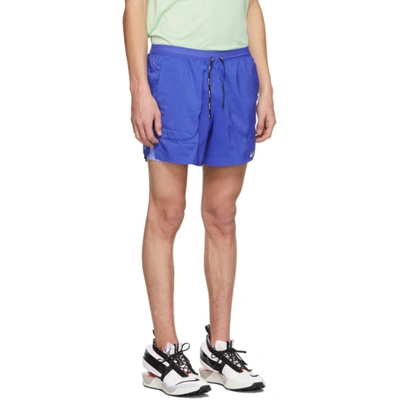 Shop Nike Blue Flex Stride 2-in-1 Shorts In 430 Astrono