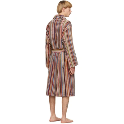 Shop Paul Smith Multicolor Multi Stripe Robe In 92 Stripe