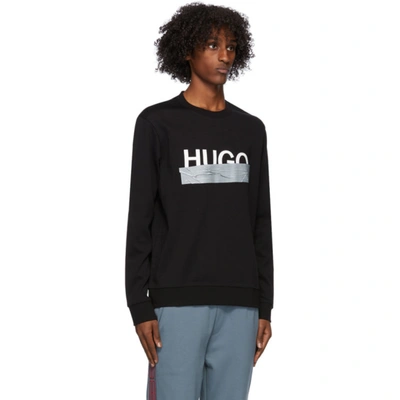 Shop Hugo Black Dicago Sweatshirt In 1 Black