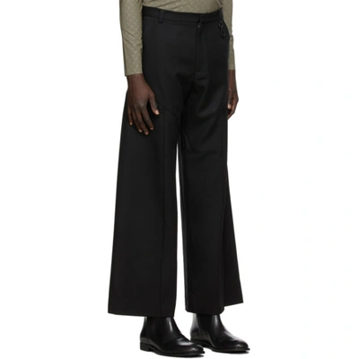 Shop Marine Serre Black Large Tailor Pants