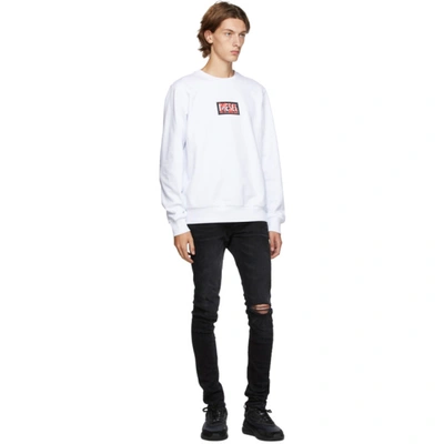 Shop Diesel White S-girk X5 Sweatshirt In 100 White