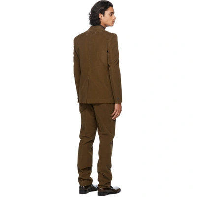 Shop Maison Margiela Brown Corduroy Suit In 159 Cork