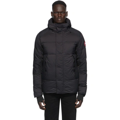 Shop Canada Goose Black Down Armstrong Hoody Jacket