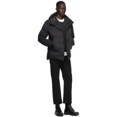 Shop Canada Goose Black Down Armstrong Hoody Jacket