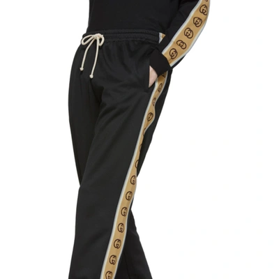 Shop Gucci Black Technical Jersey Jogging Pants In 1082 Blkmul
