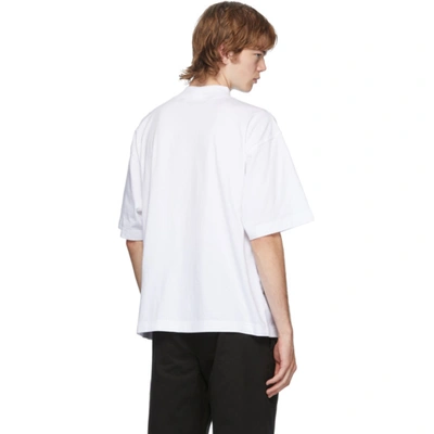 Shop Palm Angels White Air Boxy T-shirt In White/black