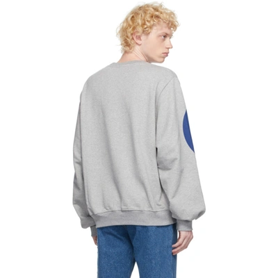 Shop Gcds Grey Macro Logo Sweatshirt