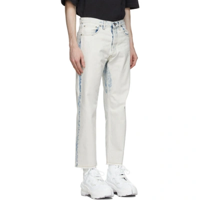 Shop Maison Margiela Off-white Bleach 80s Vintage Jeans In 963 Bleach