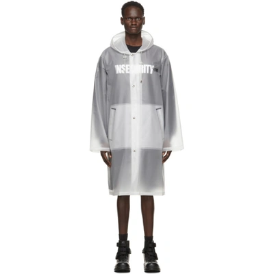 VETEMENTS 透明“LIMITED EDITION”徽标雨衣