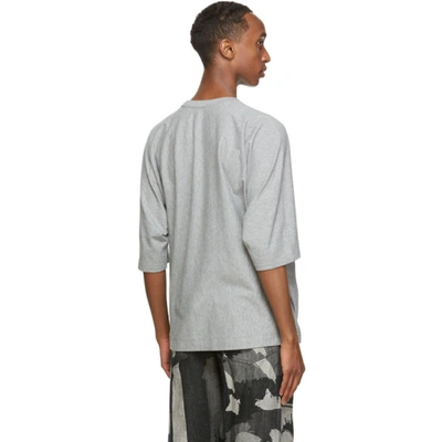 Shop Issey Miyake Homme Plisse  Grey Release T-shirt In 12 Grey