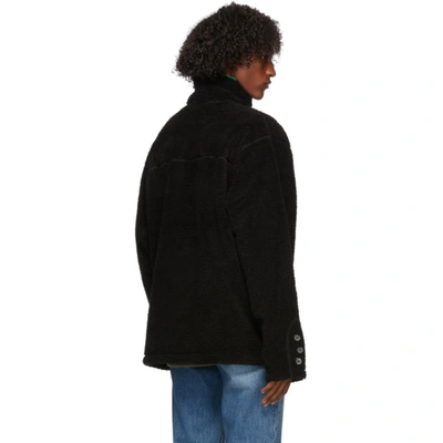 Shop Ader Error Black Half Zip-up Sweatshirt