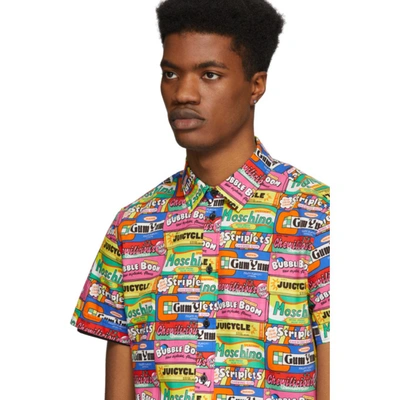 Shop Moschino Multicolor Chewin Gum Shirt In A1888 Multi
