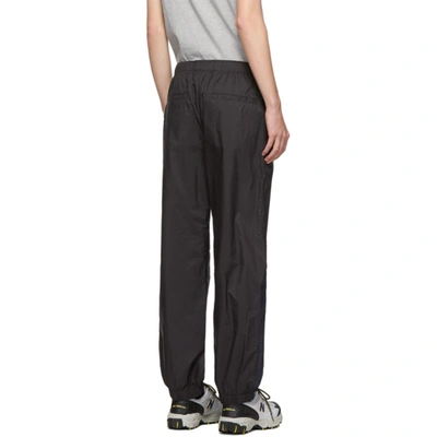 Shop Acne Studios Black Ripstop Track Trousers