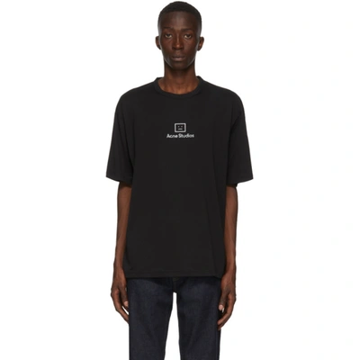 Shop Acne Studios Black Reflective Patch Motif T-shirt
