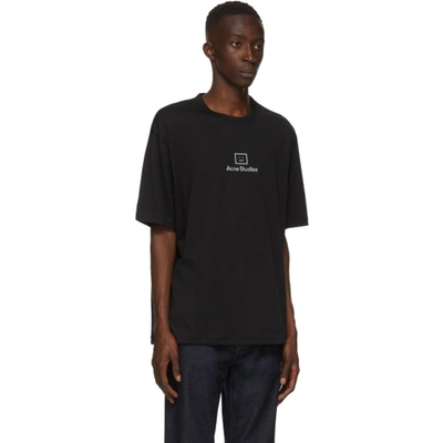 Shop Acne Studios Black Reflective Patch Motif T-shirt