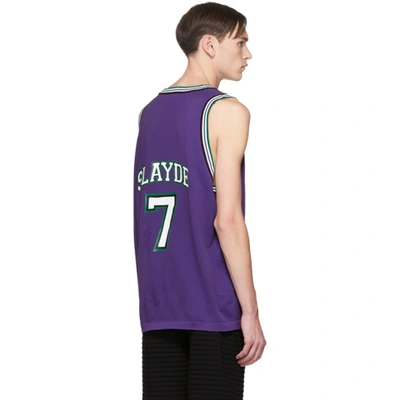 Shop Neil Barrett Purple 'slayde' Tank Top In 2589 Purple