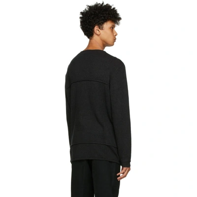 Shop Hope Black Cut Sweater In Faded Black