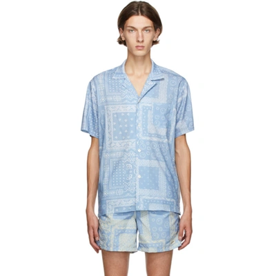 Shop Bather Blue Bandana Camp Shirt