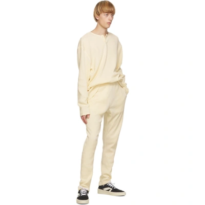 Essentials Off-white Thermal Lounge Pants In Cream | ModeSens