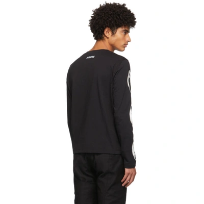 Shop Adyar Ssense Exclusive Black Sheetnoise Long Sleeve T-shirt