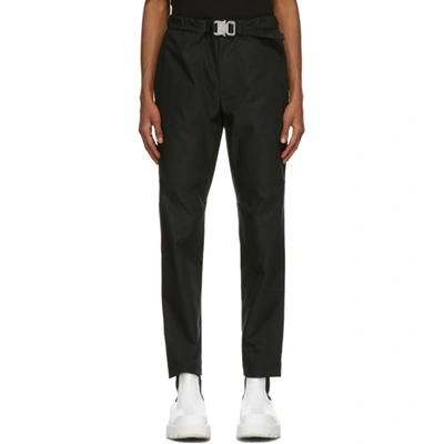 Shop Moncler Genius 6 Moncler 1017 Alyx 9sm Black Buckle Trousers In 999 Black