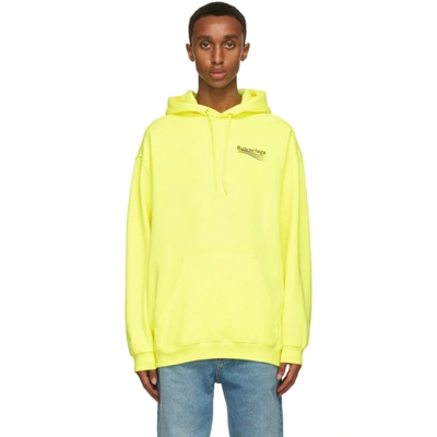 Yellow Medium Fit Political Campaign Hoodie