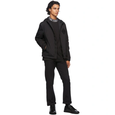 Shop Fendi Black 'forever ' Packable Water Reactive Jacket In F0gme Black