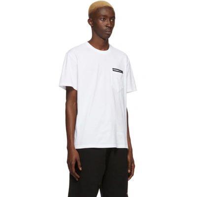 Shop Givenchy White Fused Tape T-shirt In 100 White