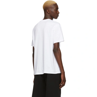 Shop Givenchy White Fused Tape T-shirt In 100 White