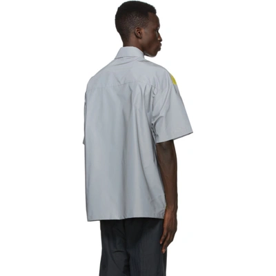 Shop Heron Preston Silver Reflex Shirt In Ice Grey Ye