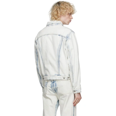 Shop Maison Margiela Off-white Bleach 80s Vintage Jacket In 963 Offblea
