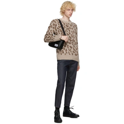 Shop A.p.c. Brown Leopard Esther Sweater In Cac Mrn Gla