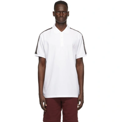 Shop Burberry White Stonely Polo In White A1464
