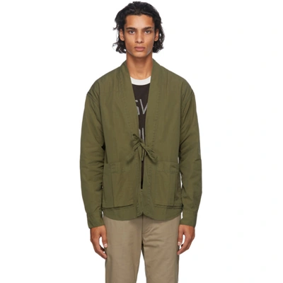 Visvim Lhamo Cotton-blend Canvas Shirt In Olive | ModeSens